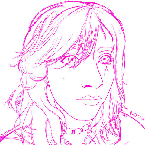 Digital sketch for a traditional painting commission